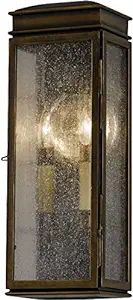Feiss OL7400ASTB Whitaker Outdoor Lighting Wall Pocket Sconce, Bronze, 2-Light (6"W x 17"H) 120wa... | Amazon (US)