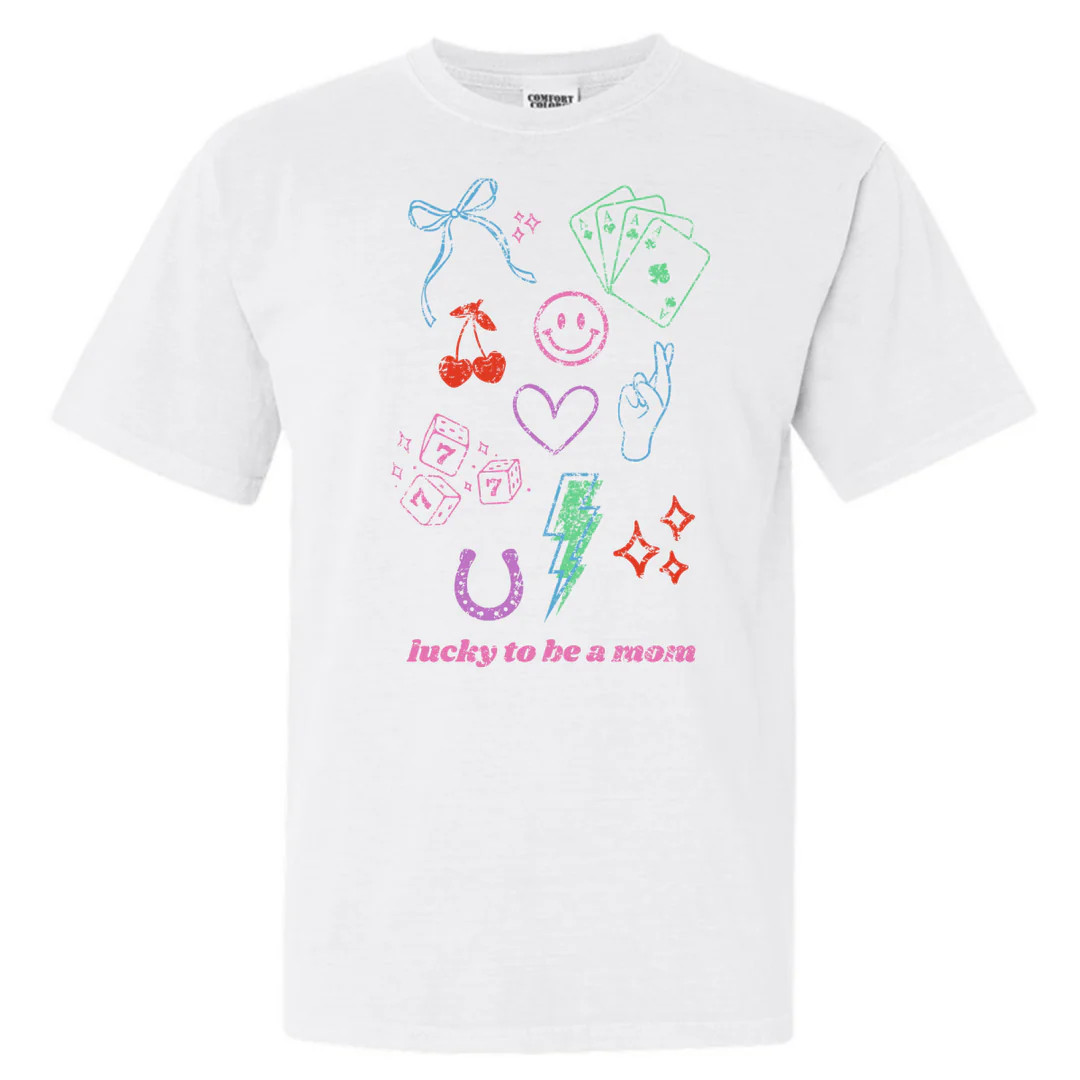 ‘Lucky Mama Dopamine Doodles’ T-Shirt | United Monograms
