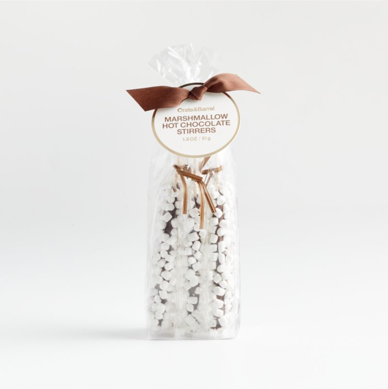 Marshmallow Hot Chocolate Stirrers + Reviews | Crate & Barrel | Crate & Barrel