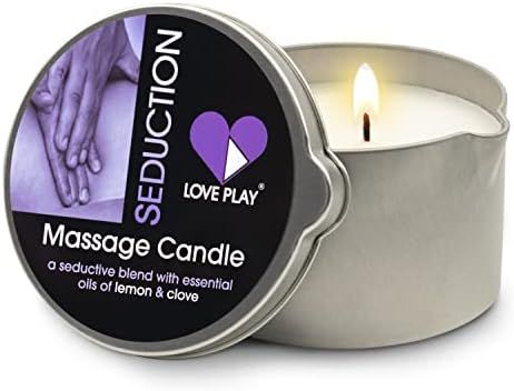 LOVE PLAY Massage Candle - Moisturizing Body Oil Candle for Couples and Home Spa - Luxurious & Hy... | Amazon (US)