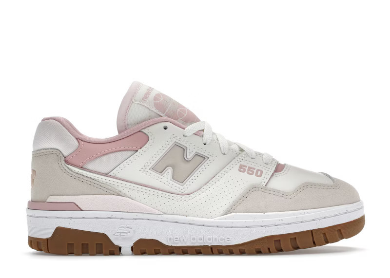 New Balance 550 (Women's) Sneakers in Sea Salt/Pink Granite/Orb Pink | StockX