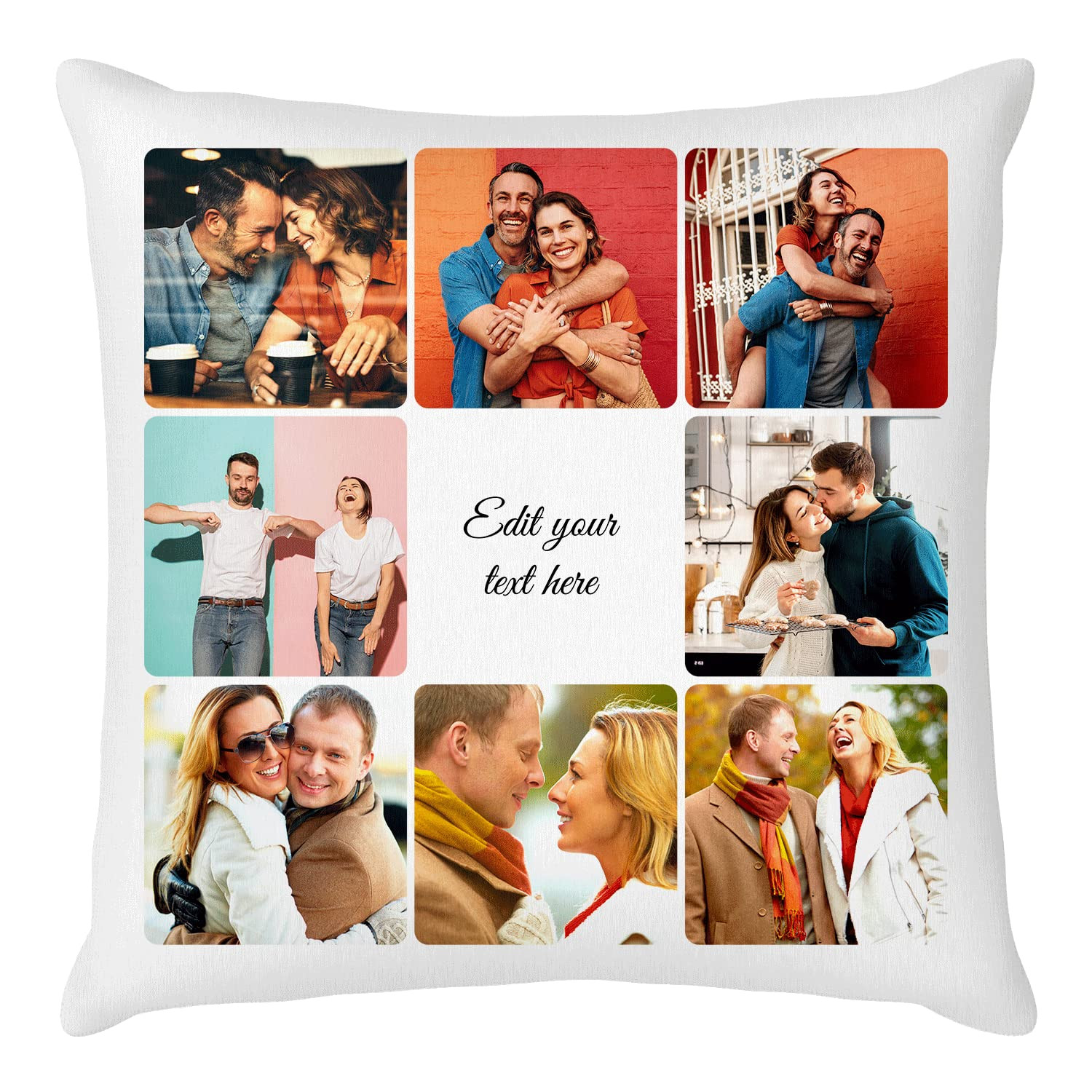 Easycosy Custom Pillow with Picture Text Personalized Throw Pillow Cover, Customized Photo Pillow... | Amazon (US)
