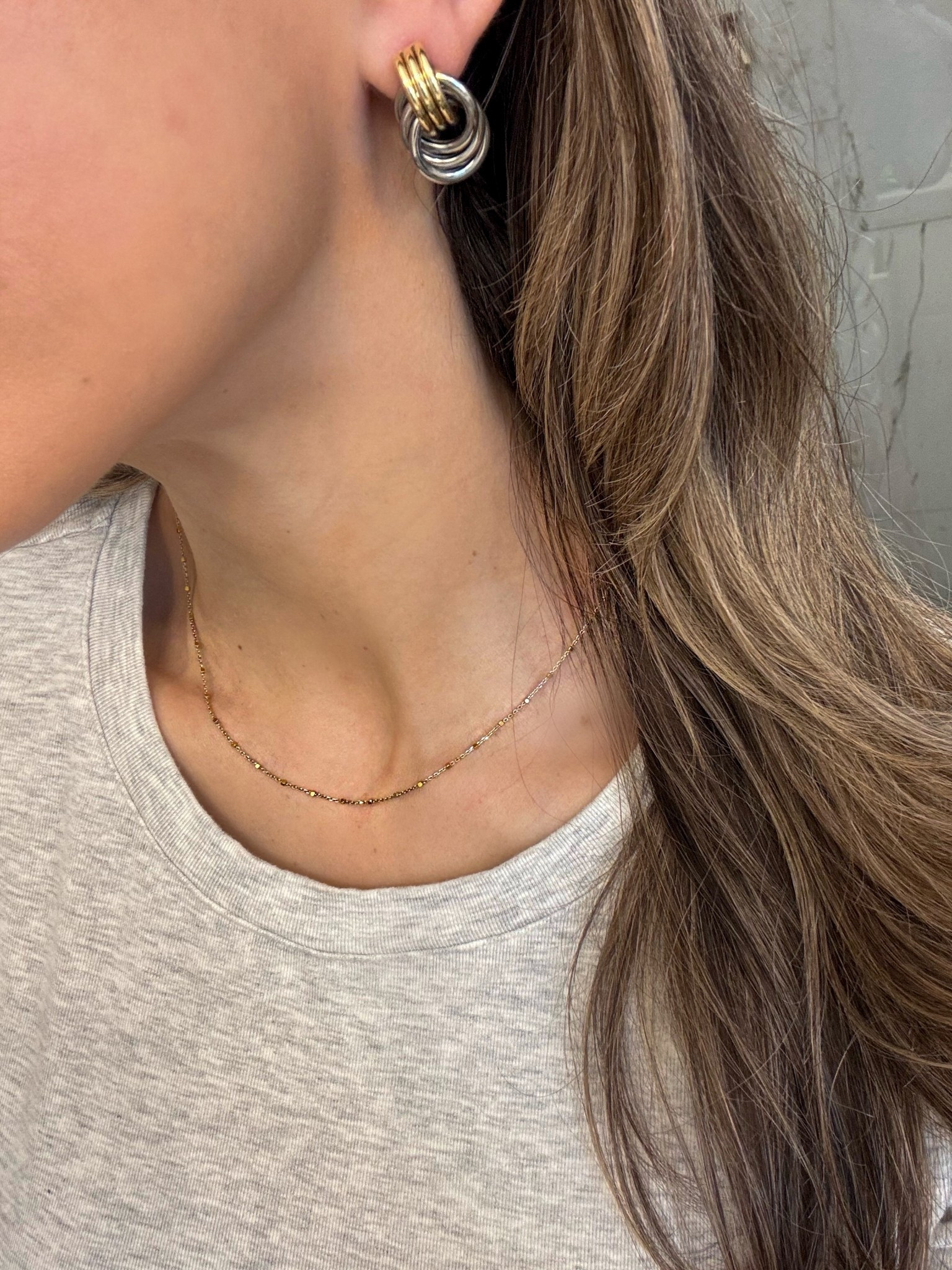 The perfect dainty necklace and mixed metal earrings are both on sale!!

#LTKGiftGuide #LTKSaleAlert #LTKootd