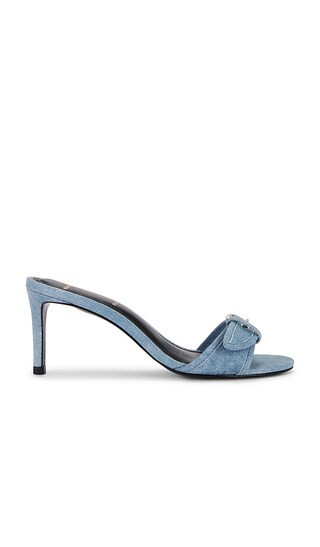BLACK SUEDE STUDIO MULES LENNY 65 in Blue. | Revolve Clothing (Global)