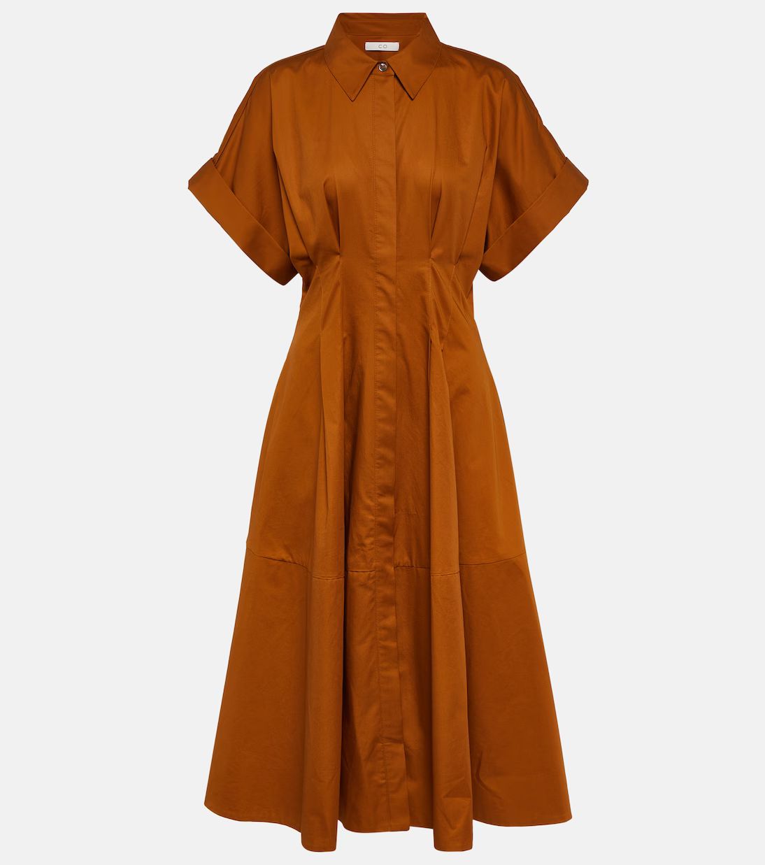 COPleated cotton midi dress | Mytheresa (US/CA)