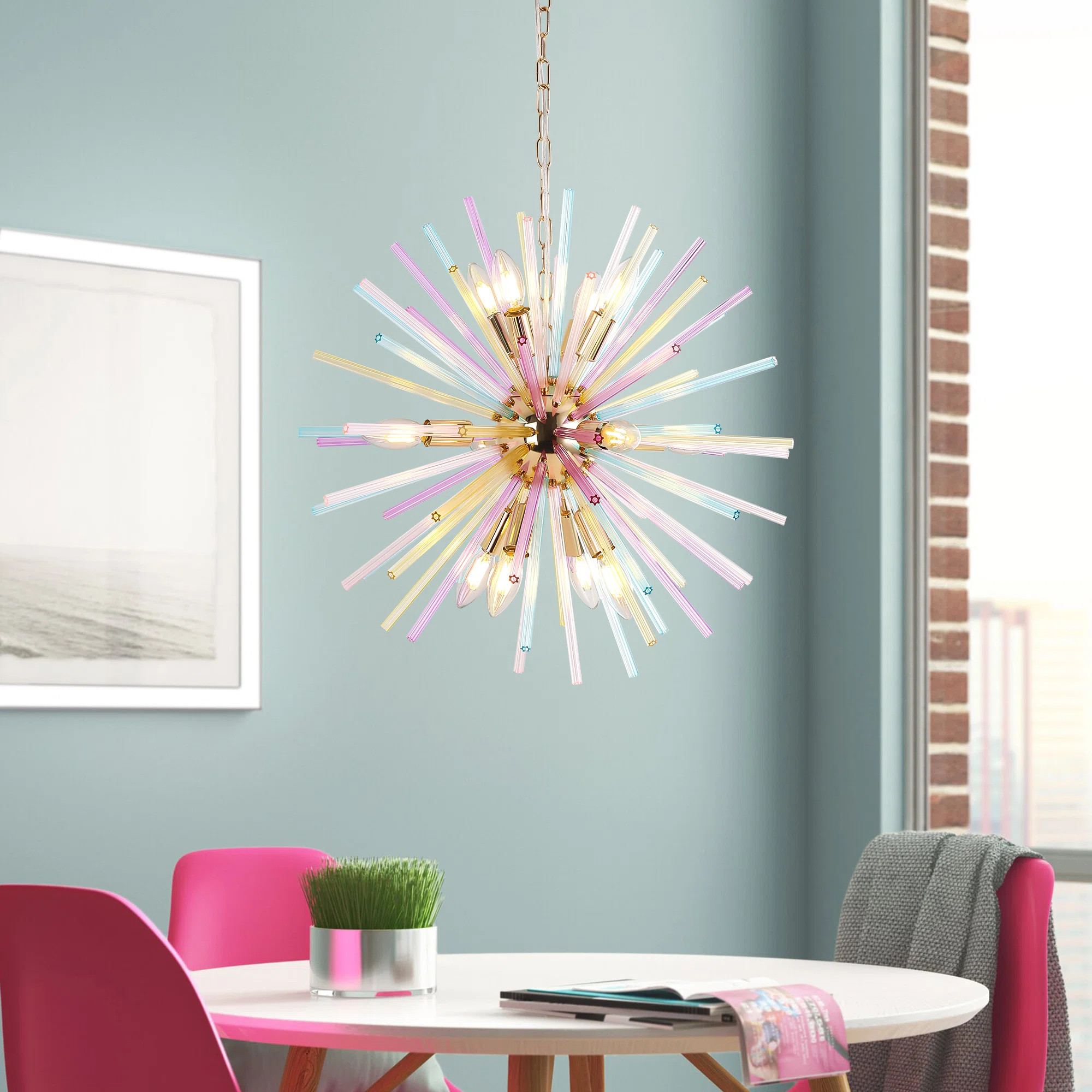 Wade Logan® Berend 12 - Light Dimmable Sputnik Sphere Chandelier & Reviews | Wayfair | Wayfair North America