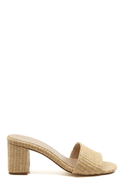 Andrea Gomez Claudia Raffia Mule in Natural Raffia at Nordstrom, Size 37.5 | Nordstrom