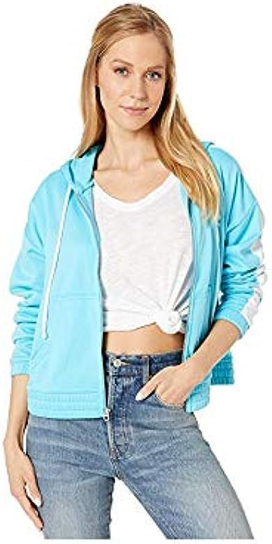 Women's Solid Tricot Track Hoodie Jacket | Amazon (US)