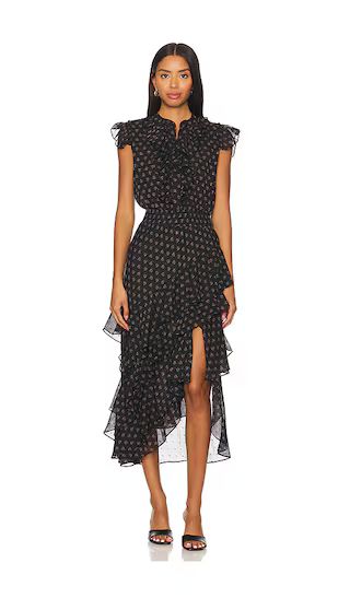 Ilysa Dress in Black Lapis Eye | Polka Dot Dress | Fall Dress Outfits  | Revolve Clothing (Global)