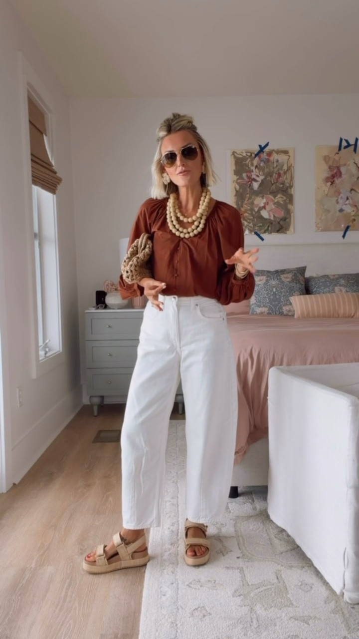 Loving how this top elevates these barrel jeans! Both of these pieces are Target finds! Wearing S/4.

Loverly Grey, Target find, Target fashion, white barrel denim outfit, white barrel jeans outfit

#LTKSeasonal #LTKootd