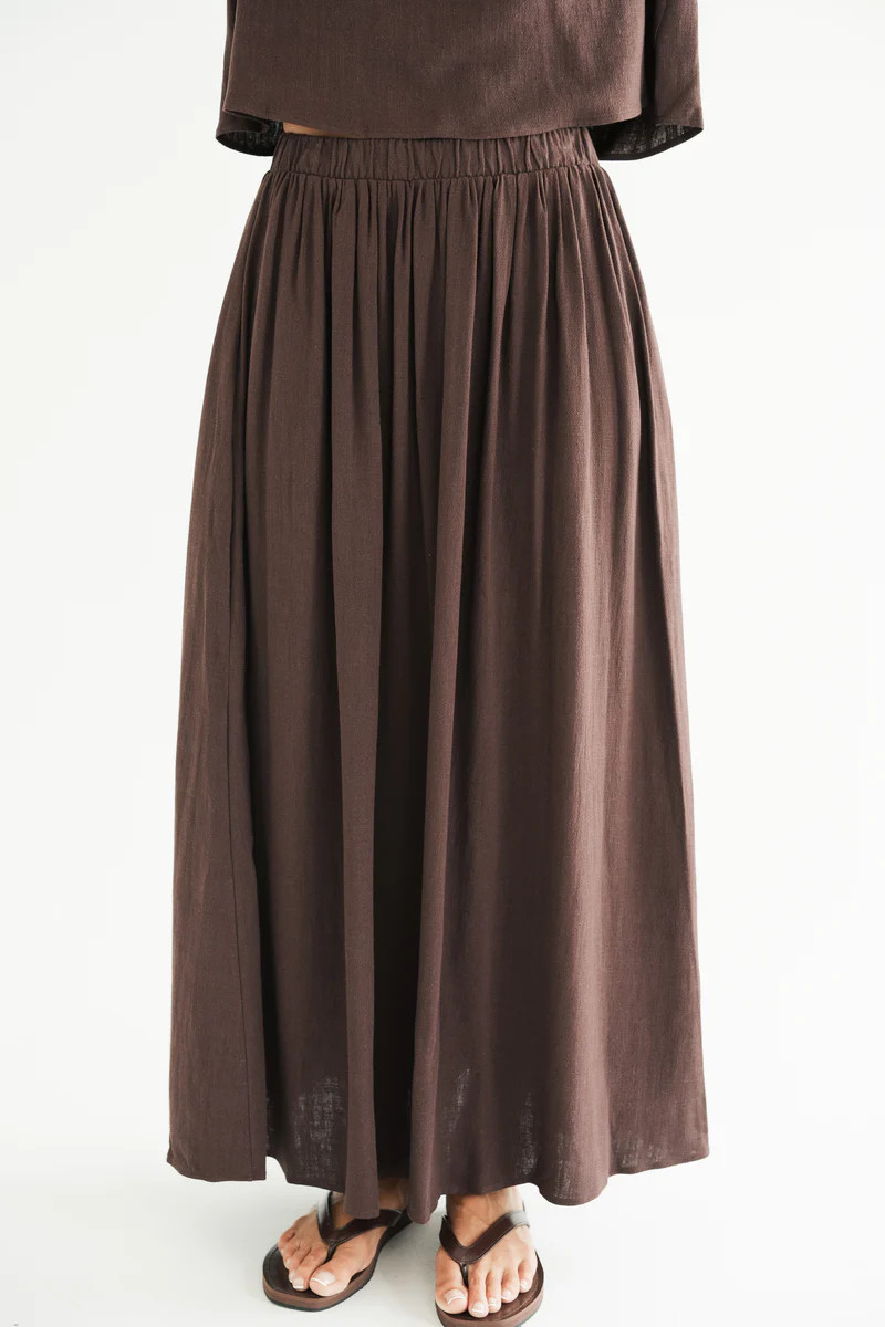 Linae Linen Skirt | Carly Jean Los Angeles