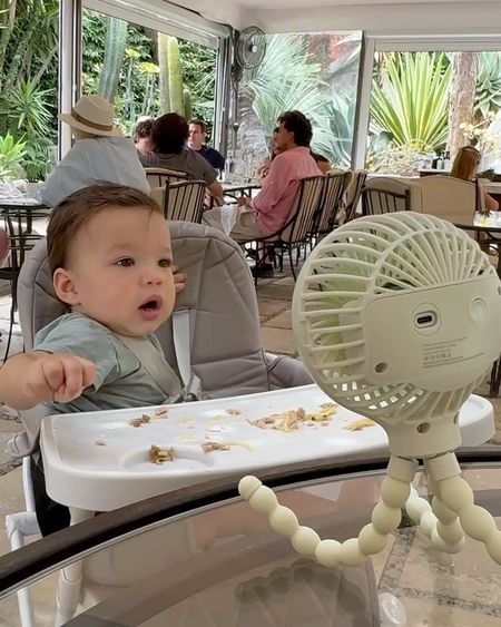 Keep Zai cool 😎 in Italy with this portable fan from Amazon! #AmazonFind 

#LTKTravel #LTKFamily #LTKBaby