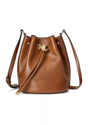 Lauren Ralph Lauren Leather Medium Andie Drawstring Bag | Belk