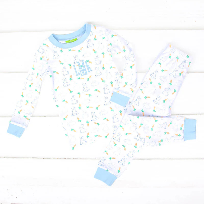 Easter Cuteness Blue Pajamas | Classic Whimsy