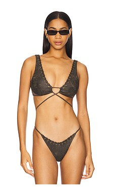 Camila Coelho Sahara Top in Dark Brown from Revolve.com | Revolve Clothing (Global)