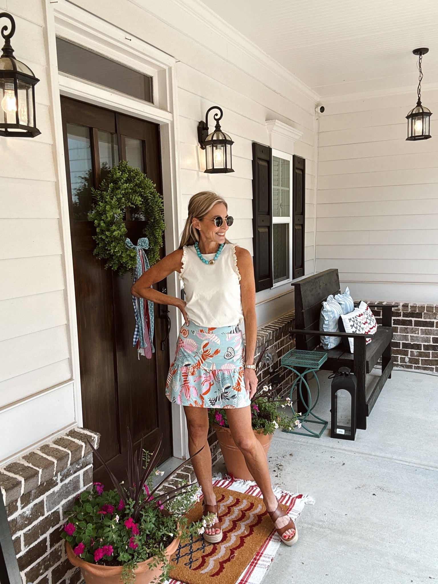 This Admiral collection from @Spartina 449 is probably one of my very favorites mixed with coastal patterns inspired by the love of life of the sea, and also Saint Augustine, the country’s oldest city… I absolutely love every piece from this collection, high-quality beautiful coastal charm. Wearing an XS in both pieces. #ad