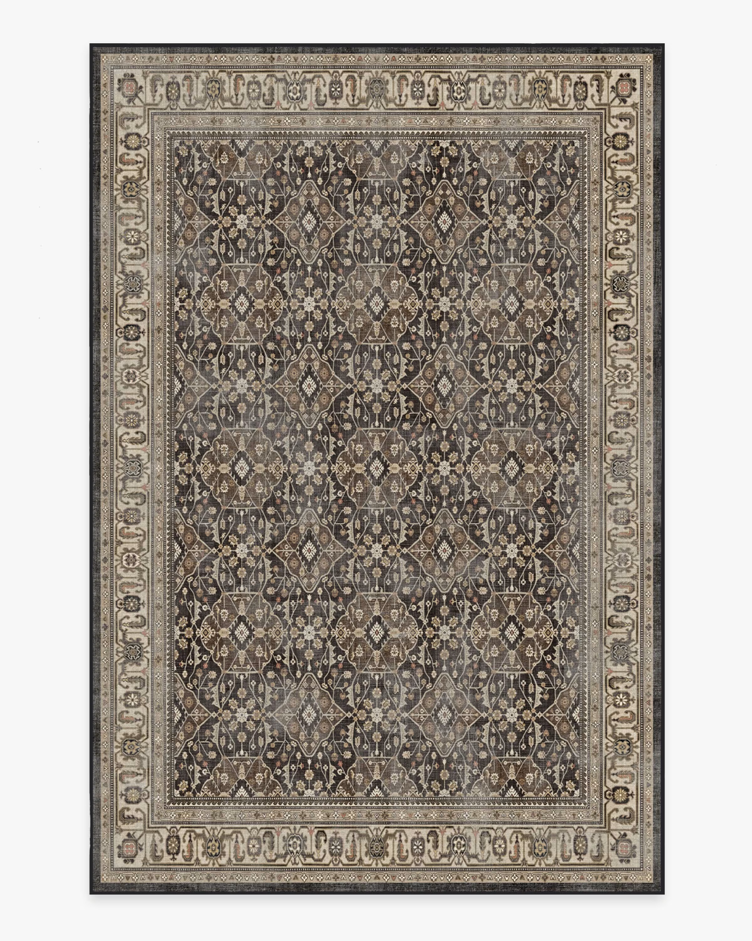 Alessia Dark Wood Rug | Ruggable