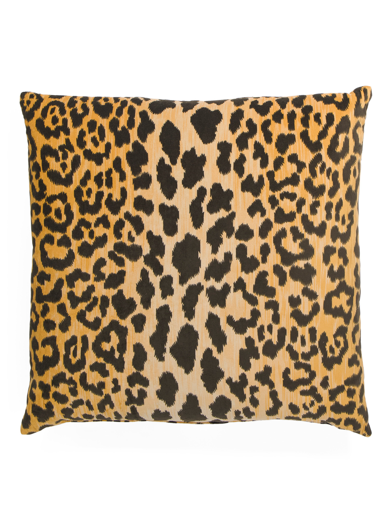 Made In Usa 22x22 Jamil Leopard Print Velvet Luxe Pillow | TJ Maxx