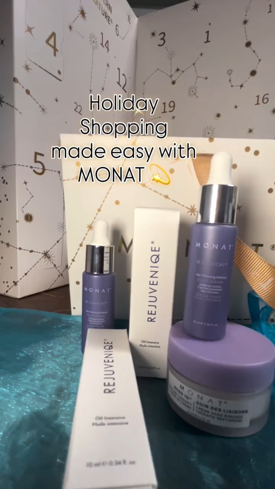 ✨ The countdown to great hair (and skin!) starts NOW! 🎄 The MONAT Galaxy of Gifts Advent Calendar is here! It’s limited edition, full of bestsellers + surprises you’ll actually use. grab yours before it’s gone! 💫 #MONAT #HolidayGlow #HolidayGifts #AdventCalendar #ᴍᴏɴᴀᴛʙᴀʙᴇ