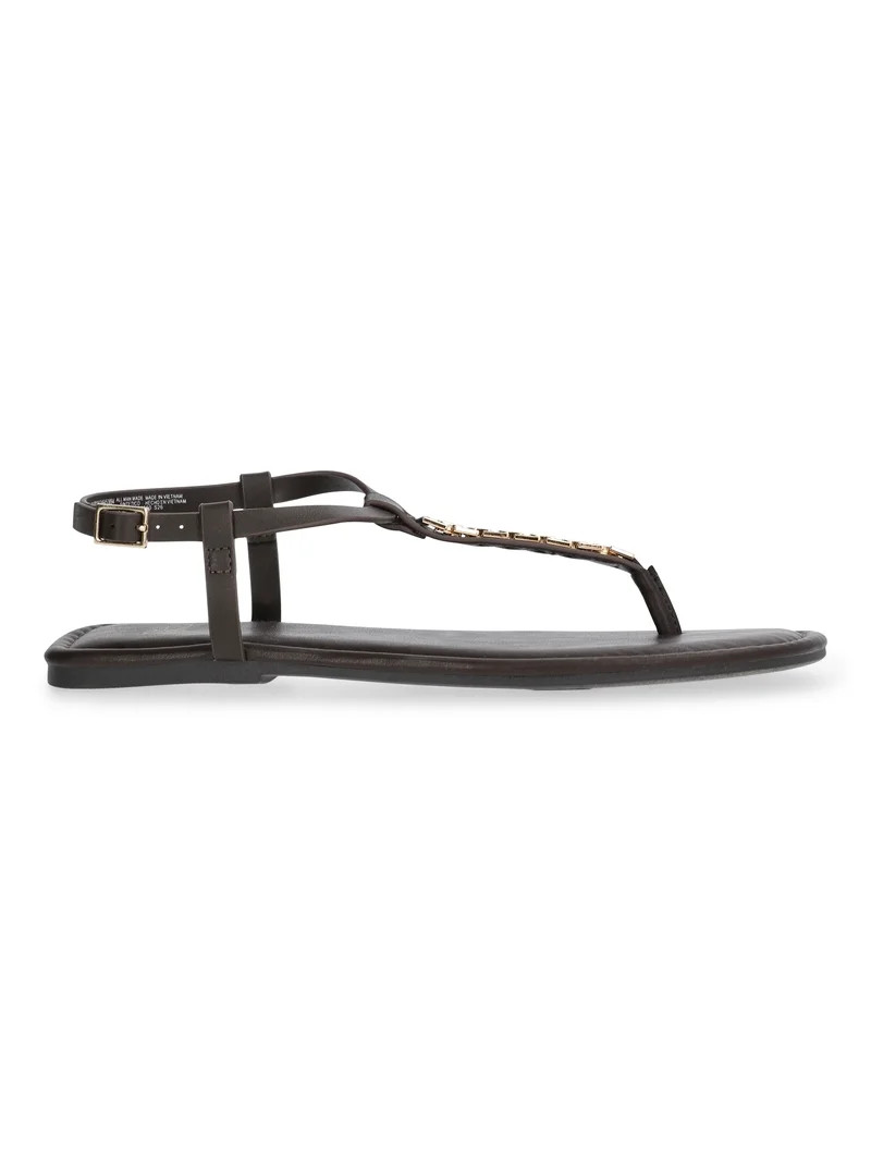 Time and Tru Women's Hardware Thong Sandals | Walmart (US)