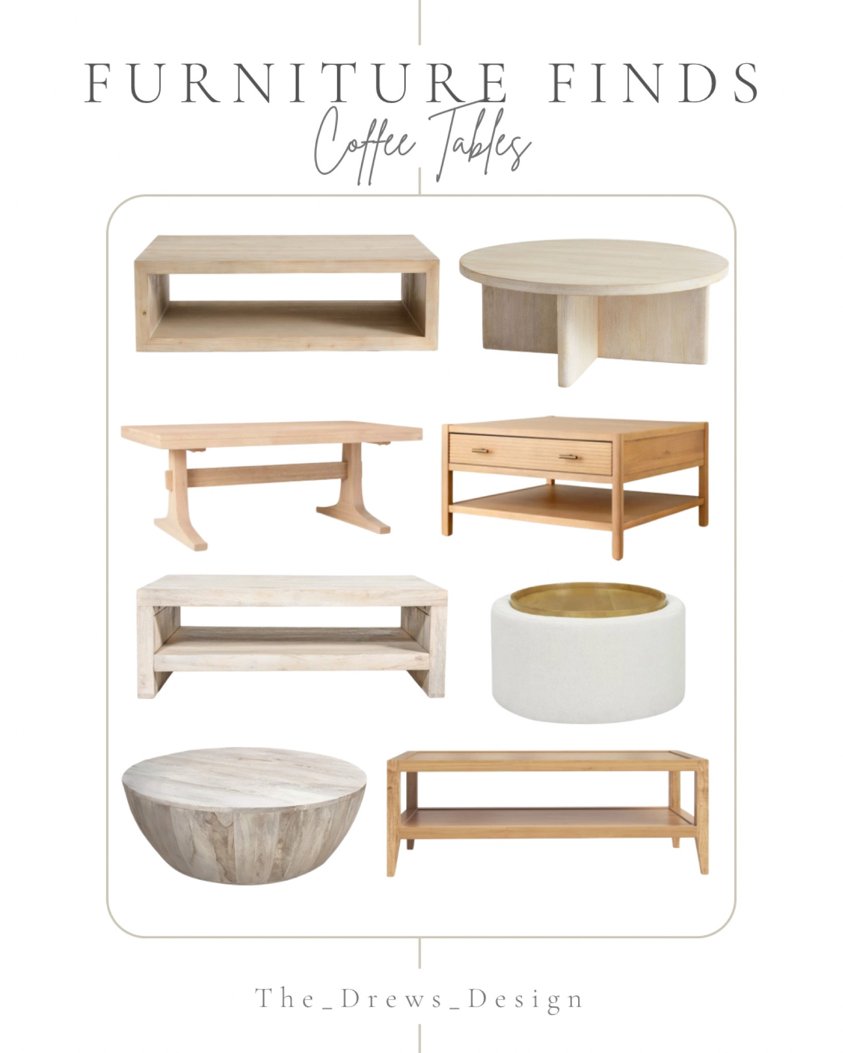 Round coffee table, rectangle coffee table, coffee table with storage, pottery barn, Target, Amazon, Walmart, Amazon finds, living room furniture 

#LTKhome #LTKsalealert #LTKstyletip