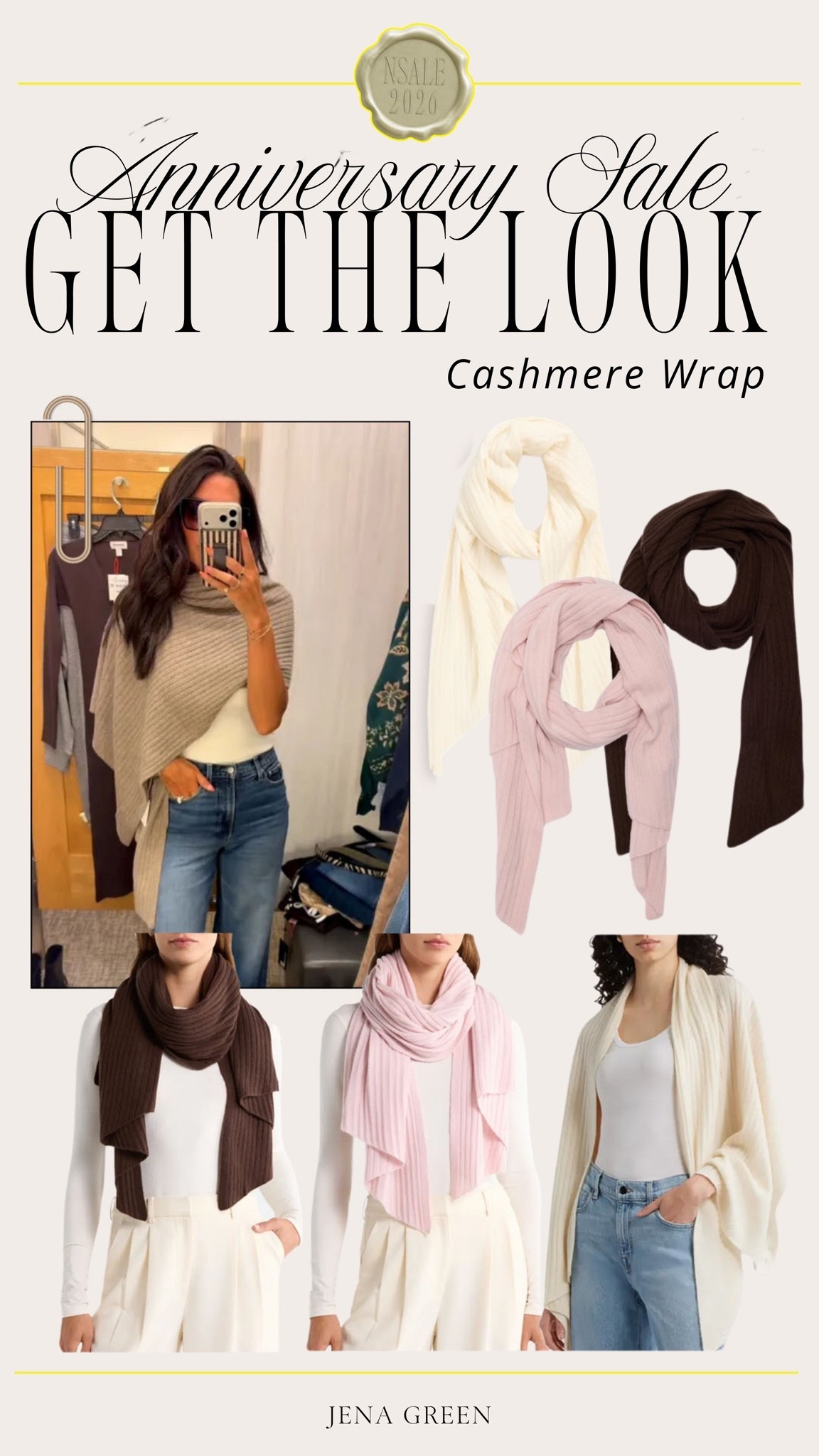 Get the Look - Cashmere Wrap | Rib Cashmere Wrap | Travel Wrap | Nordstrom Anniversary Sale

#LTKSeasonal #LTKSaleAlert #LTKootd