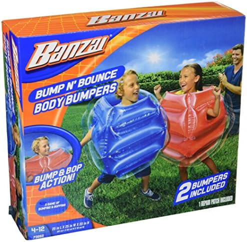 BANZAI: Bump N' Bounce Body Bumpers, A Game of Bumping & Bopping, 2 Bumpers Included in Red & Blu... | Amazon (US)