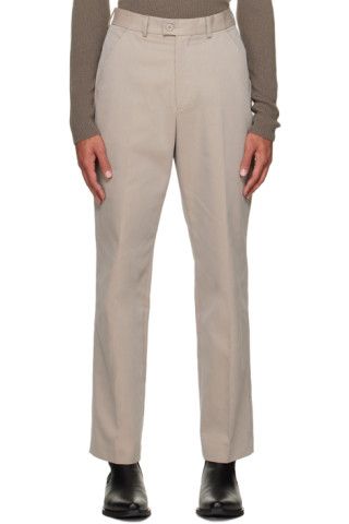 Taupe Darien Trousers | SSENSE