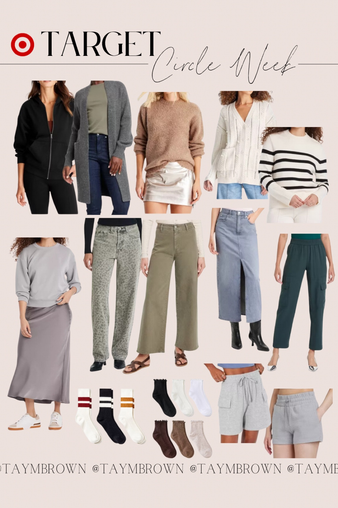 30% off sweaters, sweatshirts & bottoms and 20% off socks! 

Target fall new arrivals / target circle week 

#LTKFindsUnder50 #LTKSaleAlert #LTKSeasonal