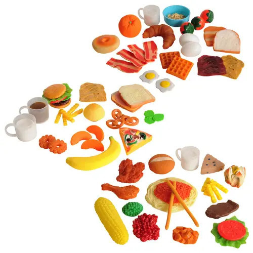 Kaplan Early Learning Company Life-Size Pretend Play Breakfast, Lunch and Dinner Meal Sets in Multicolored at Nordstrom | Nordstrom