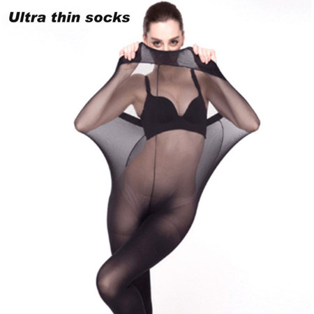 Frecoccialo Women Beautiful Tear-proof Black Stockings High Waist Ultra Thin Elastic Pantyhose | Walmart (US)