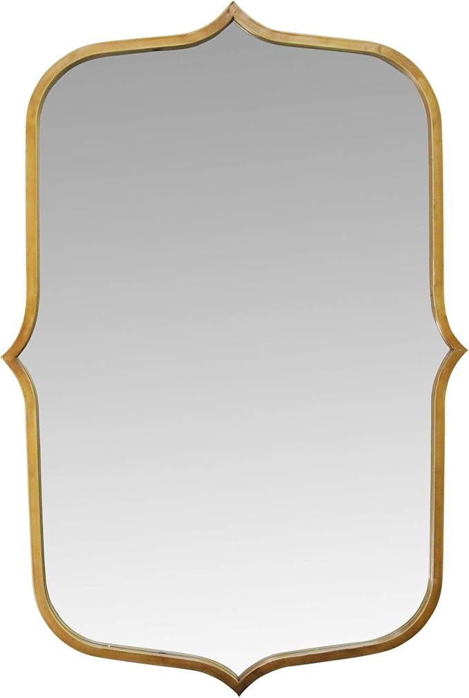 Stratton Home Décor S23701 Mirror, 24.00W X 0.78D X 36.00H, Antique Gold | Amazon (US)