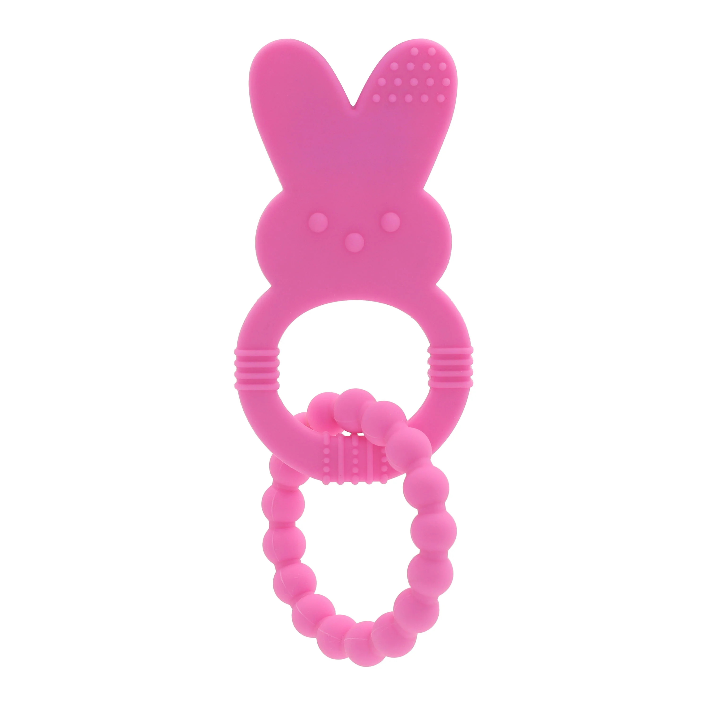 Peeps Bunny Silicon Baby Teether, Pink | Walmart (US)