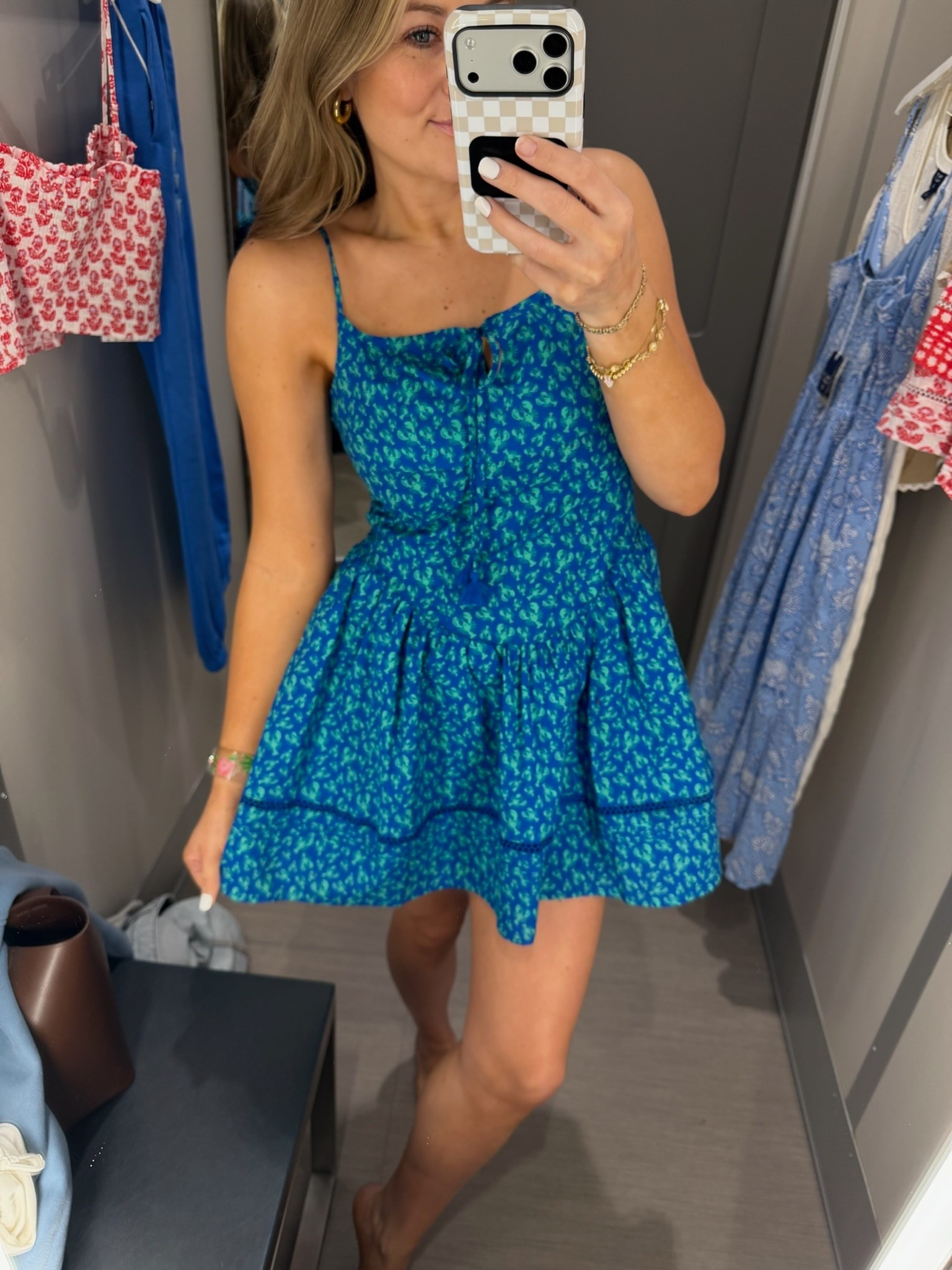 The Roller Rabbit x Target collab is so cute for spring! This dress has the perfect pop of color and is great for the warmer weather. Would be so cute for lunch with friends or an upcoming beach vacation.

Roller rabbit, target, target dress, blue dress, vacation outfit, spring outfit, sun dress, casual dresses, brunch outfit, mini dress, target finds, SavannahK 

#LTKTravel #LTKootd #LTKSeasonal