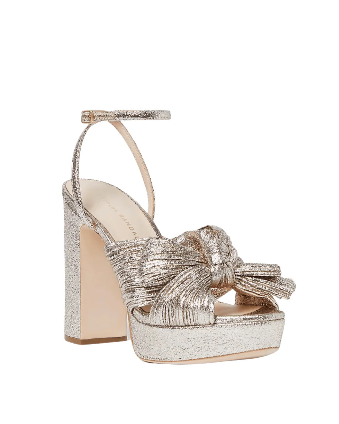 NATALIA PLEATED PLATFORM SANDAL | FEBE Clothing
