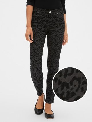 Mid Rise Print Legging Jeans | Gap Factory