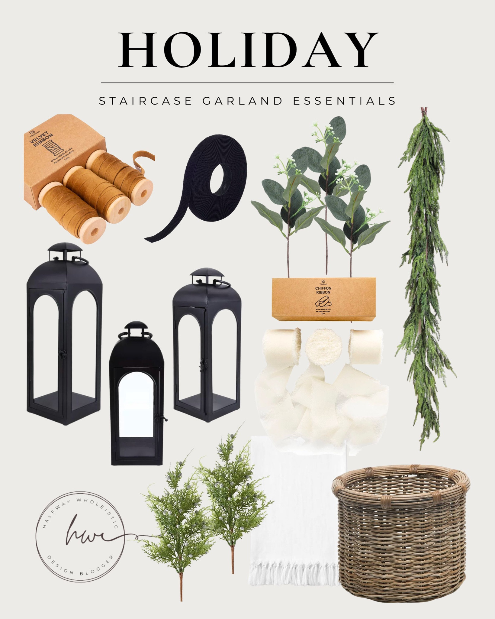 Here’s everything I used for our staircase garland! I used two 15’ Norfolk pine garlands and also linked other garlands at various price points for you 

#LTKHoliday #LTKhome #LTKSeasonal