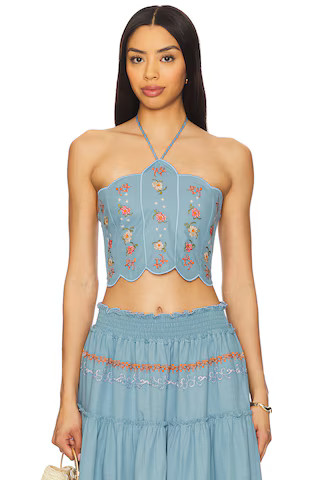 x REVOLVE Serenity Crop Top in Blue | Revolve Clothing (Global)