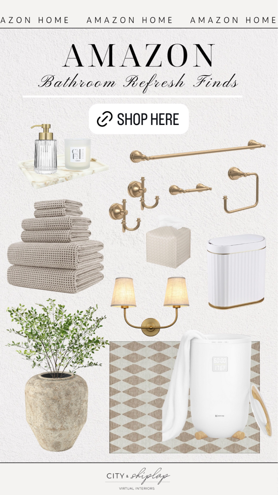 Neutral bathroom refresh finds from Amazon 

#LTKHome #LTKFindsUnder50 #LTKFindsUnder100