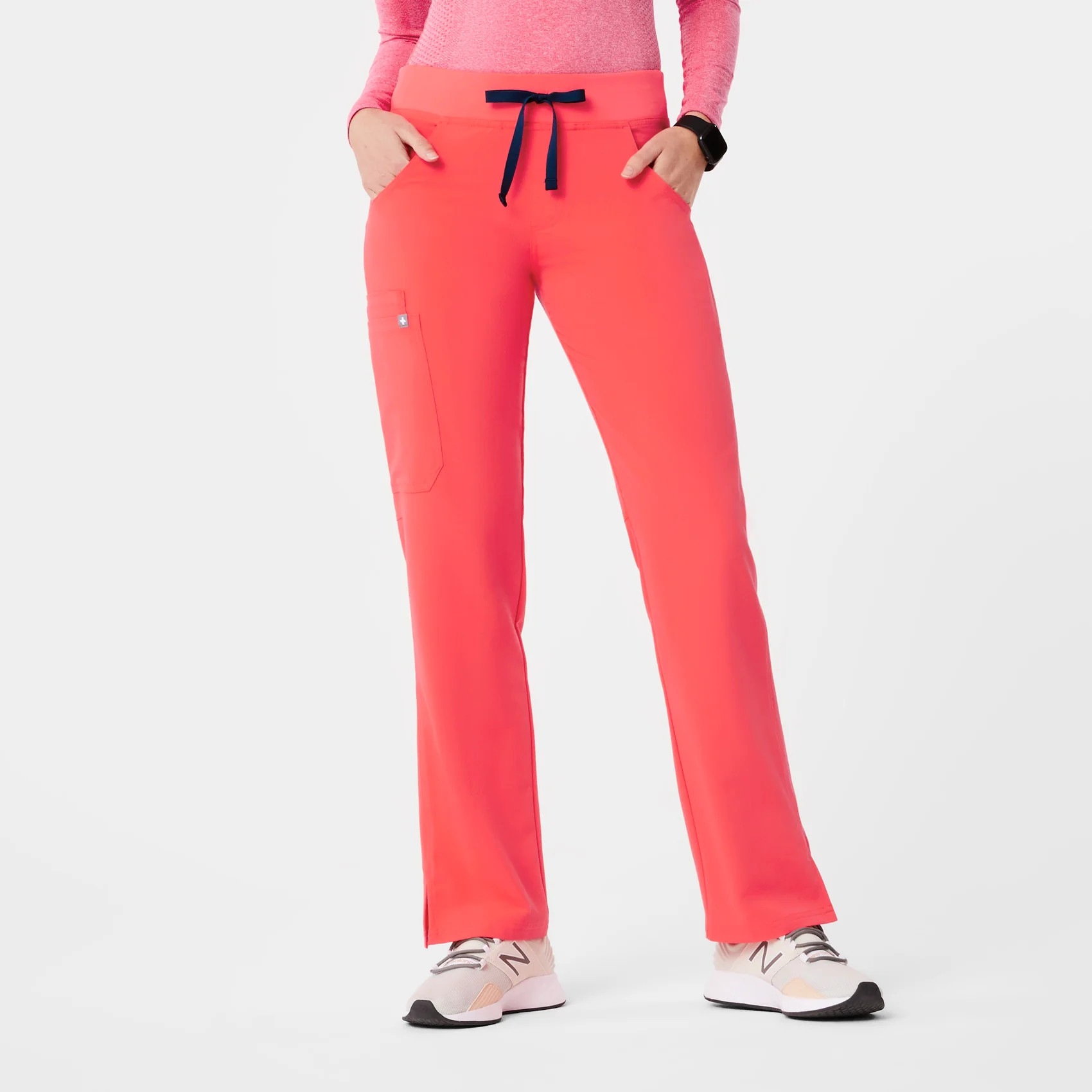 Women's Kade Cargo Scrub Pants™ - Fiery Coral · FIGS | FIGS