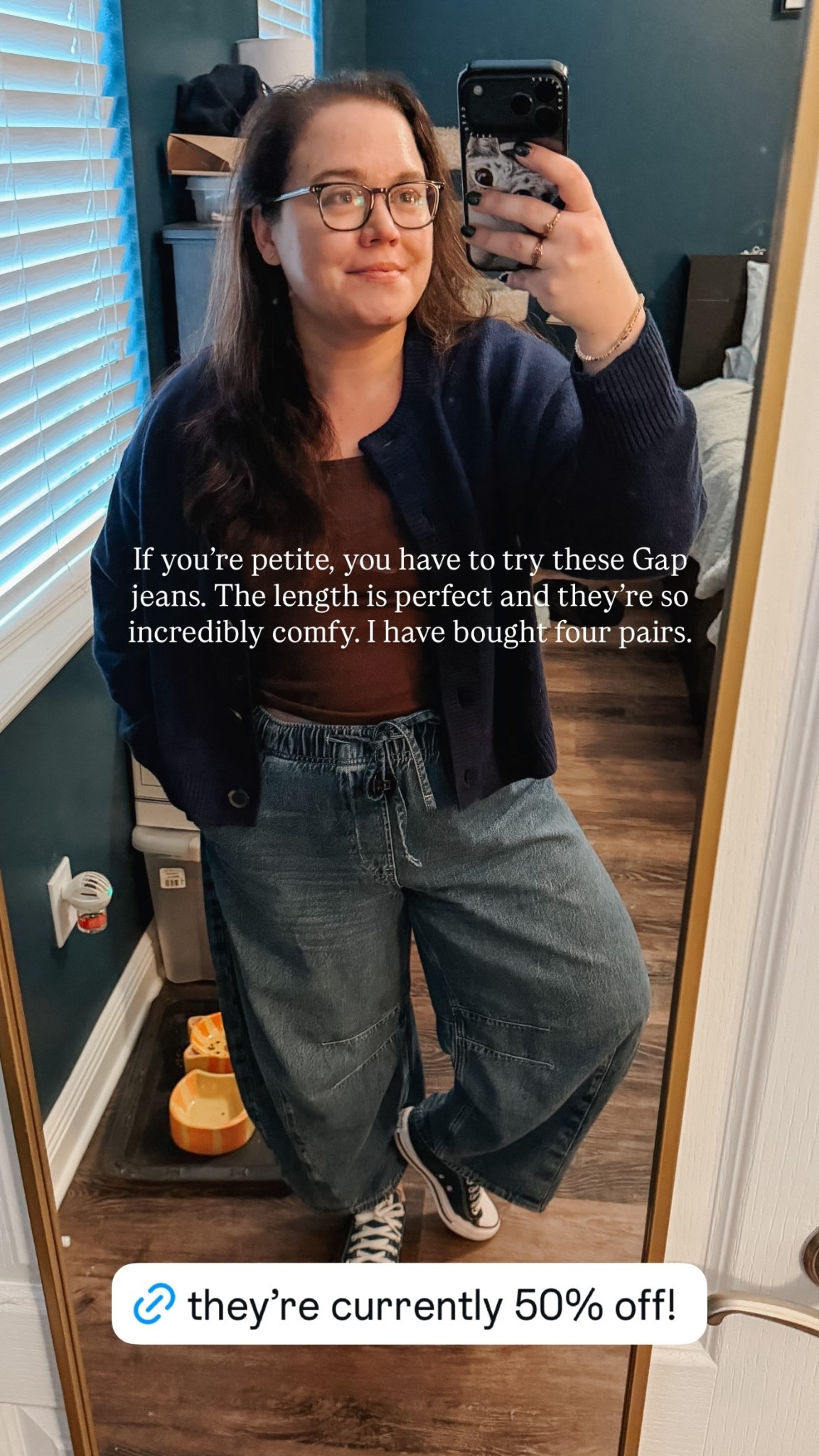 If you’re petite, you have to try these Gap jeans. The length is perfect and they’re so incredibly comfy. I have bought four pairs. Also, my sweater tank and cardigan and both great and also on sale! 

#LTKFindsUnder100 #LTKSeasonal #LTKPetite