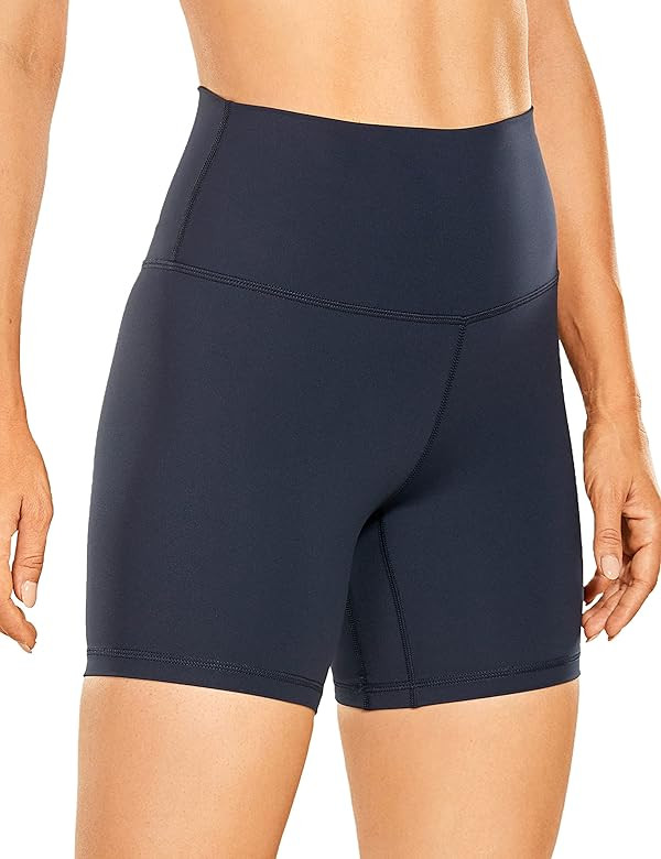 CRZ YOGA Women's Naked Feeling Biker Shorts - 3'' / 4'' / 6'' / 8'' High Waisted Yoga Workout Gym Ru | Amazon (US)