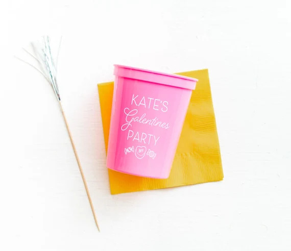 Galentines Party Cups Galentines Party Favor Valentines | Etsy | Etsy (US)