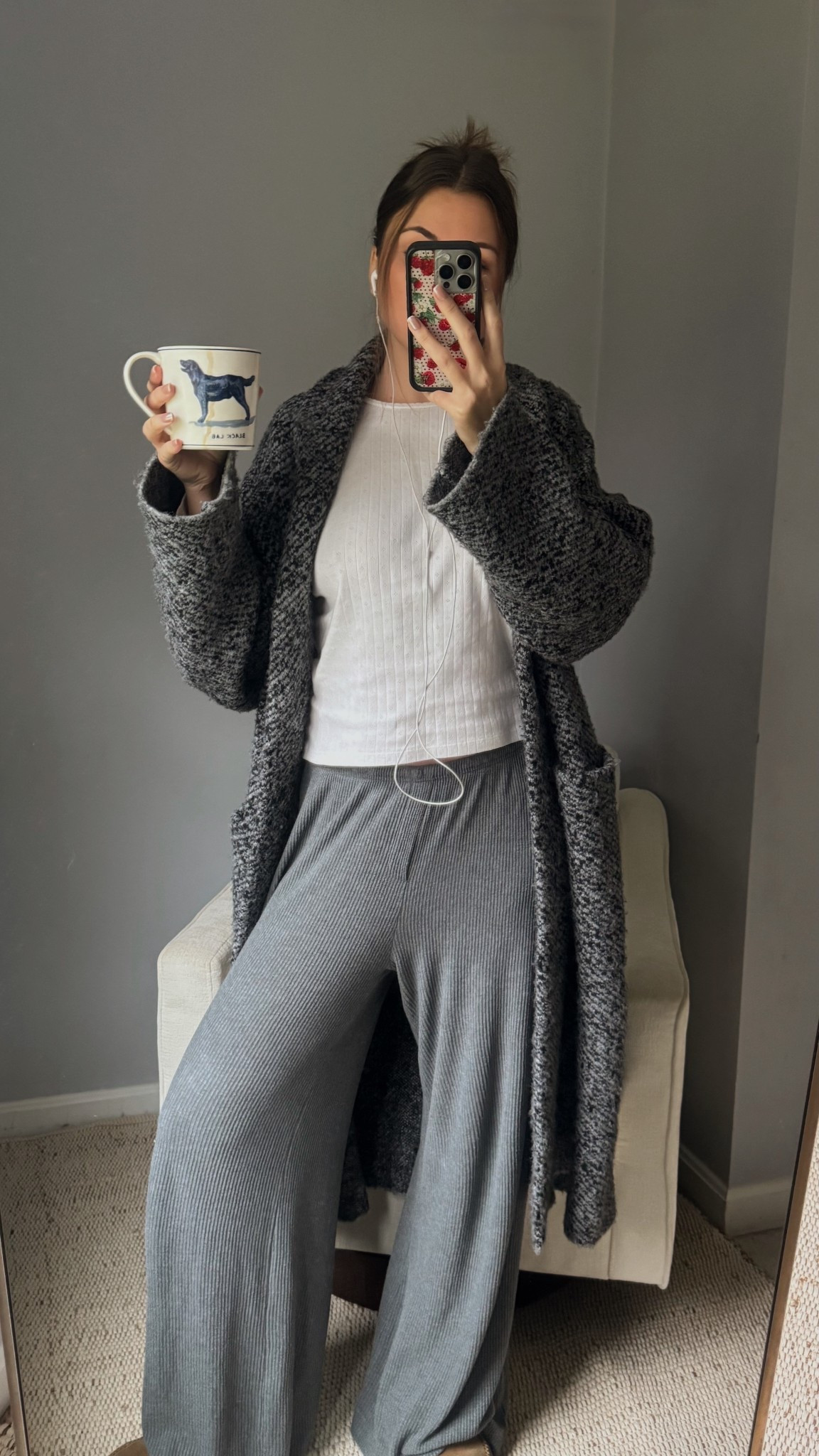 november is for wearing your pjs all day! love these pants from target & my cozy zara coatigan! also, something about white pointelle is so comfy to me. 

#LTKdayinmylife #LTKFindsUnder100 #LTKSeasonal