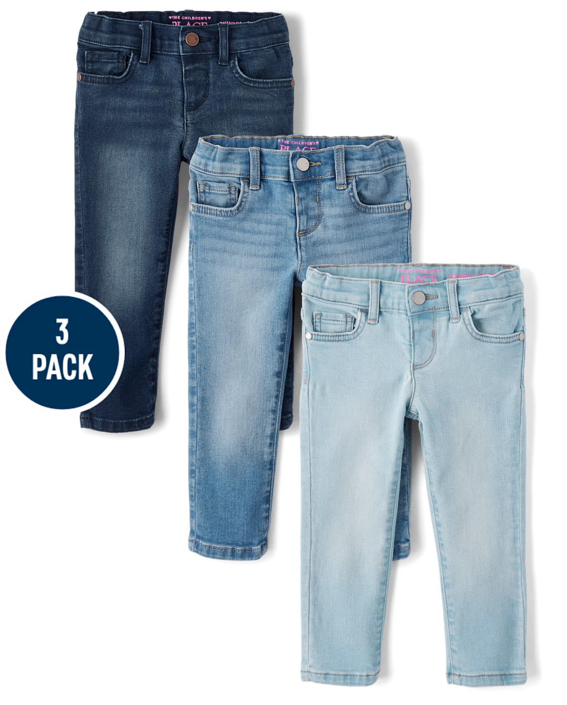 Toddler Girls Skinny Jeans 3-Pack - multi | The Children's Place