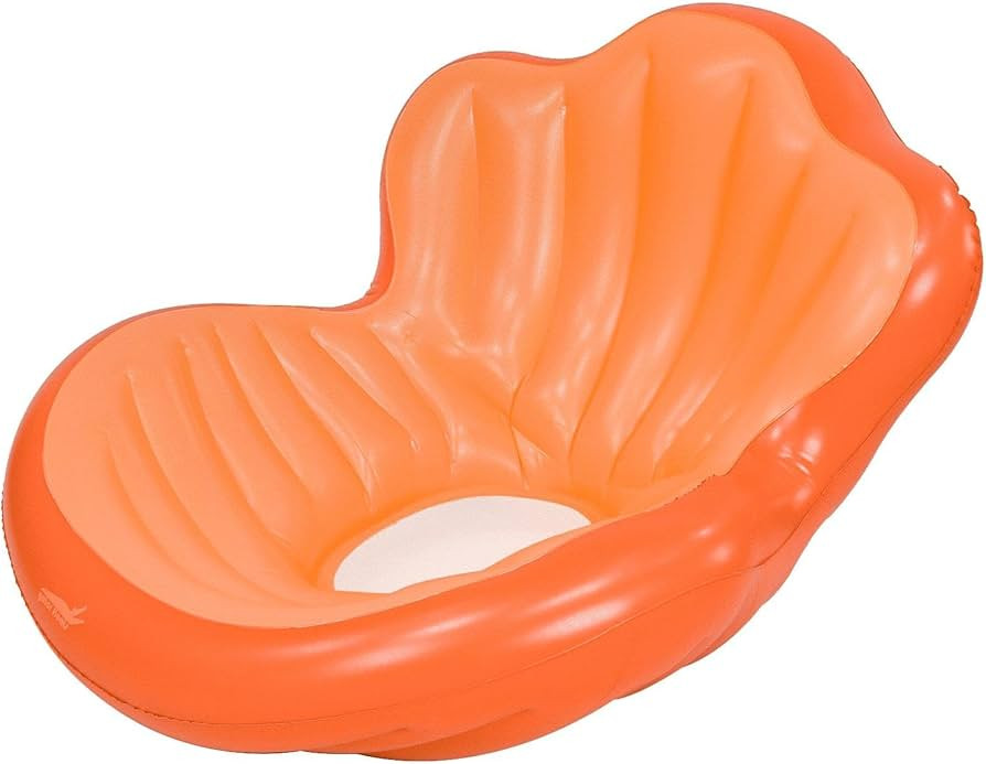In The Swim Gator Floats Salon Inflatable Lounger Chair - Orange - Mesh Seat - Extra Thick Materi... | Amazon (US)