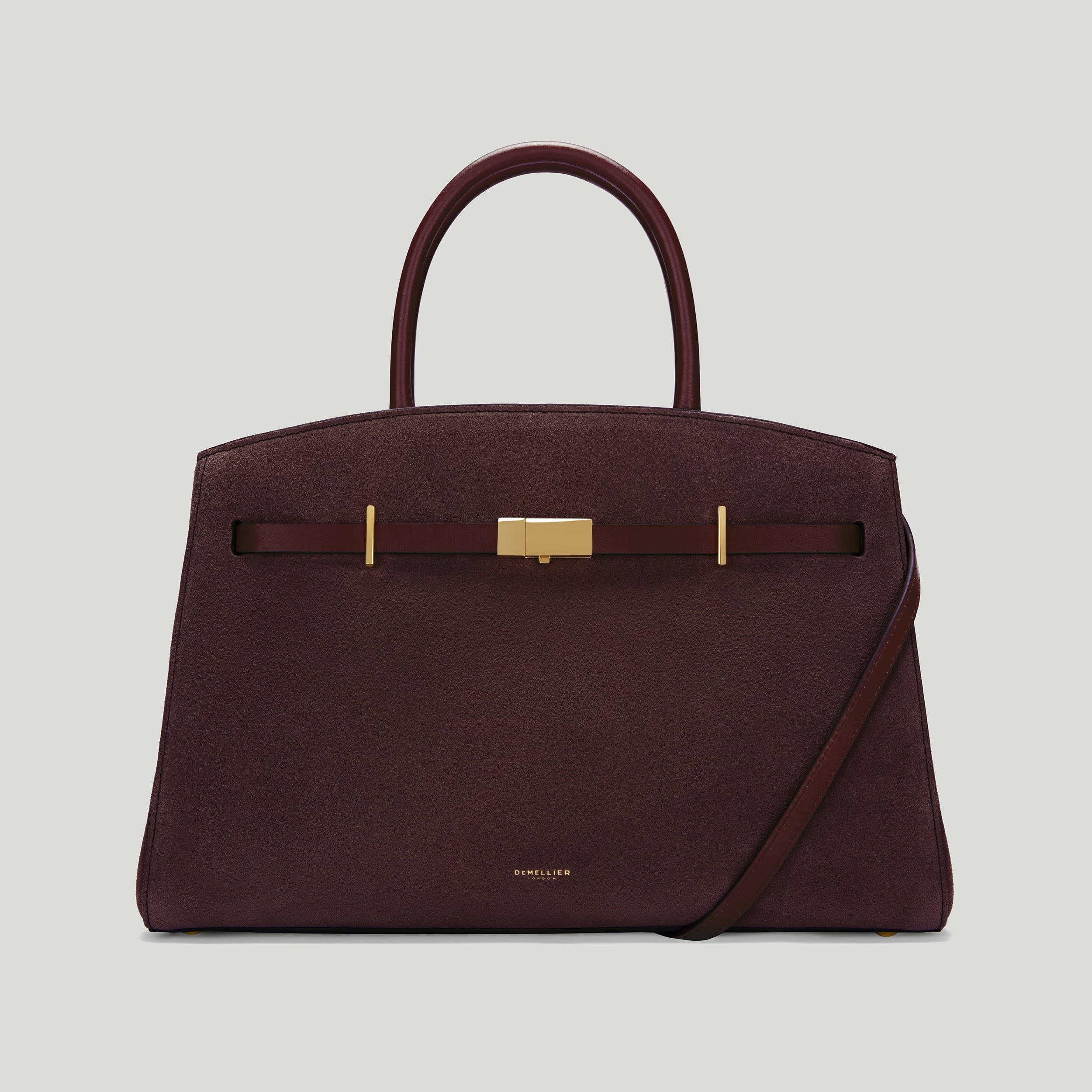 The Midi Hudson | Burgundy Suede & Burgundy Smooth | DeMellier | DeMellier