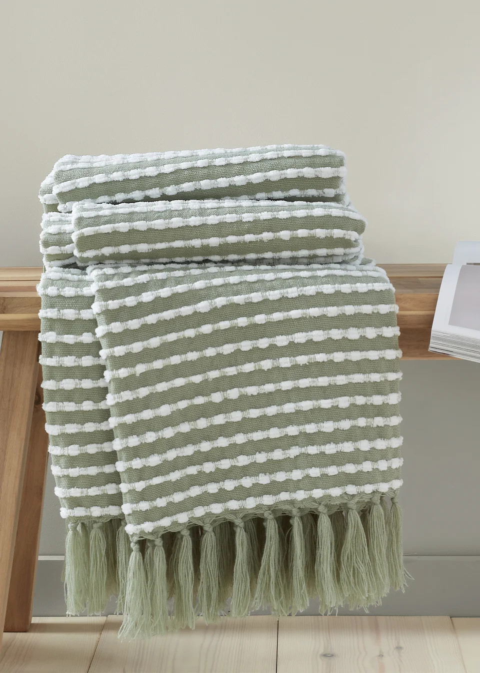 Catherine Lansfield Stab Stitch 125x150cm Blanket Throw | Matalan (UK)