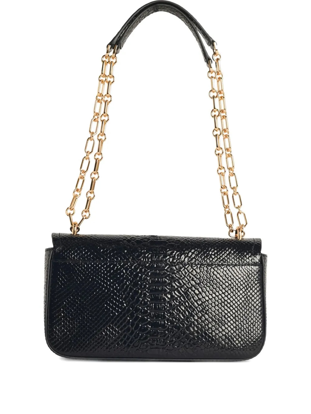 Michael Kors snake-print chain shoulder bag - Black | Farfetch Global
