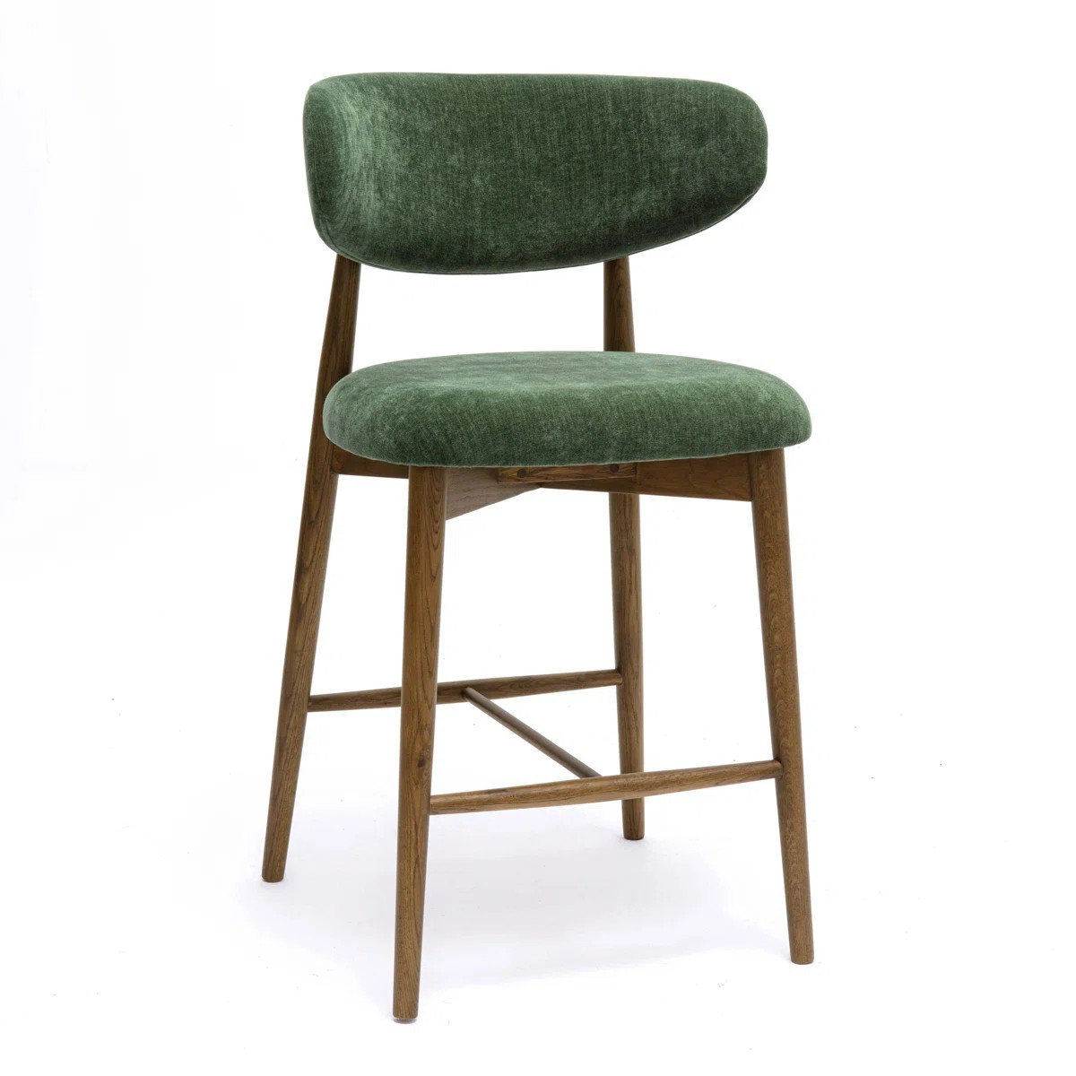 Lofland Forest Performance Textured Velvet Counter Stool | Wayfair North America